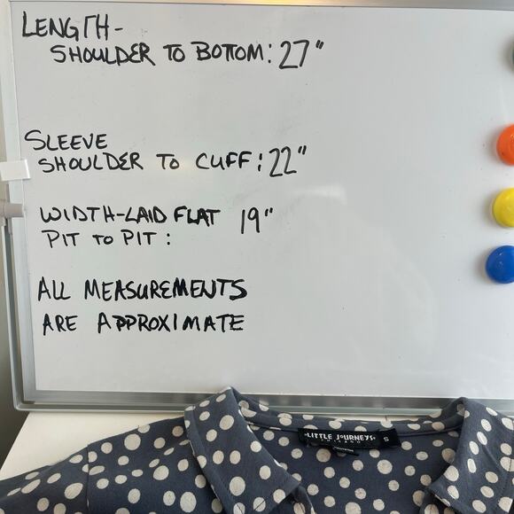 Little Journeys Chicago Polka Dot Sydney Twill Jacket Women Small - Picture 3 of 8